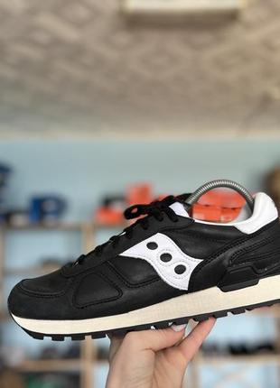 Мужские кроссовки saucony shadow distressed black white оригинал новые сток без коробки2 фото