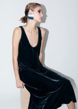 Платье-слеп zw collection со смешанной шелковой ткани4 фото