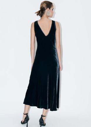 Платье-слеп zw collection со смешанной шелковой ткани3 фото