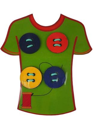Дитячий ігровий набір "футболка" 172196 дерев'яна (зелений)1 фото