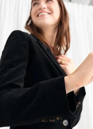 Чорний жакет з вельвету & other stories s/m