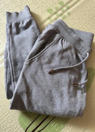 Брюки джоггеры асос asos s серые спортивные