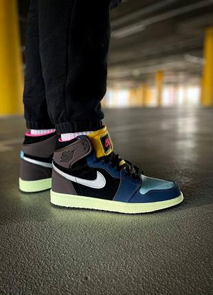 Top! чоловічі кросівки nike air jordan 1 whiteblack high tokyo bio hack