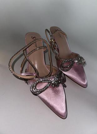 Туфли с бантиком розовые10 фото