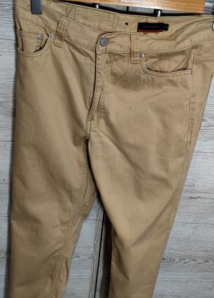 Чоловічі легкі бежові штани флеті pierre cardin з колекції voyage розмір 32/347 фото
