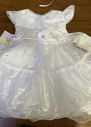 Детское платье снежинка