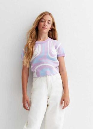 Укороченная теплая кофточка new look на 14-15р,зрись 164-170см(подойдет на s,m)
