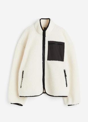Жакет флисовый тедди кофта флисовая куртка курточка h&amp;m hm оригинал ✅ xs s m l xl xxl5 фото