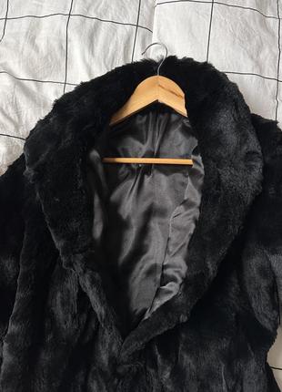 Шуба из бобрика черная