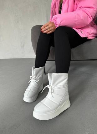 Легкие, удобные, теплищи и стильные дутики 😍 цвет: белый