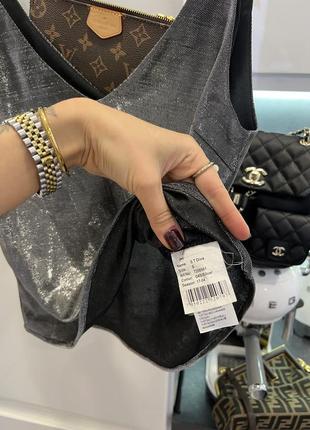 Крута срібна металлік шовкова майка топ кольчуга стиль tom ford zara ysl3 фото