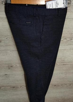 Чоловічі завужені елегантні штани чиноси scotch&amp;soda колір синій у рубчик розмір 325 фото