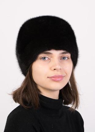 Женская зимняя норковая шапка2 фото