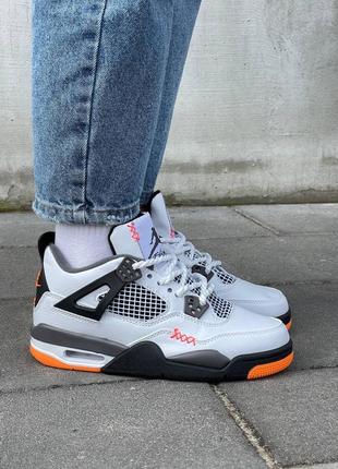 Жіночі кросівки One air jordan 4 moser notoriety grey mustard 🧡