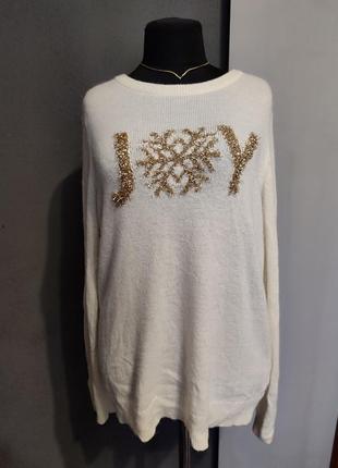 Свитер новогодний joy батал