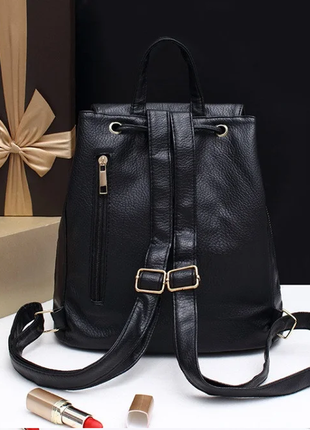 Женский стильный черный популярный рюкзак сумка 2 в 14 фото