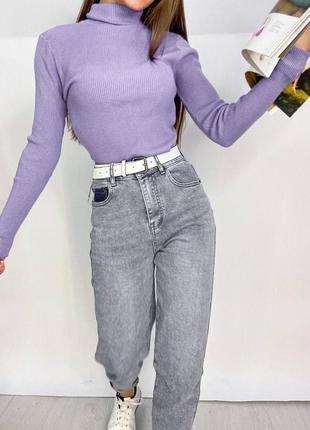 Базовый гольф в рубчик, водолазка3 фото