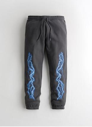 Hollister теплые спортивные штаны на флисе