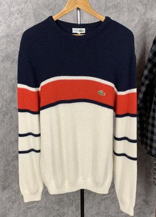 Шерстяной свитер lacoste vintage