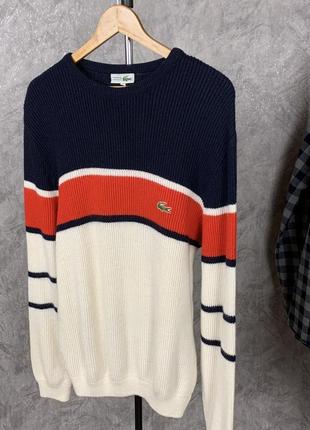 Шерстяной свитер lacoste vintage3 фото