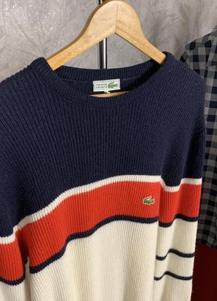 Шерстяной свитер lacoste vintage2 фото