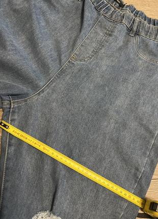 ✂️ джеггинсы большого размера джинсы на резинке батал boohoo 20/3-4xl6 фото