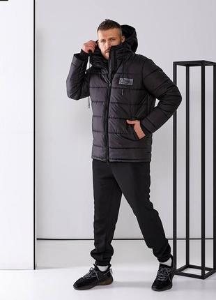 Зимний костюм куртка + худи + штаны. s,m,l,xl,xxl,xxl, хаки, черный, шоколад.6 фото