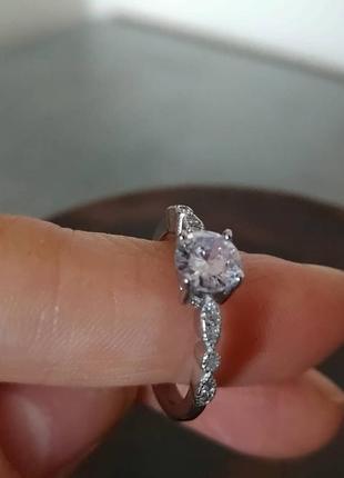 Срібне родоване колечко (серебро,кольцо) 925 проба.