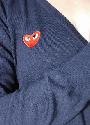 Шерстяной кардиган play comme de garcons6 фото