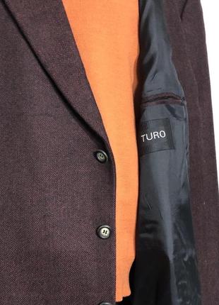 Твидовый шикарный шерстяной мужской пиджак цвет большой размер 60/62/643 фото