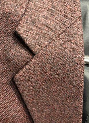Твидовый шикарный шерстяной мужской пиджак цвет большой размер 60/62/648 фото