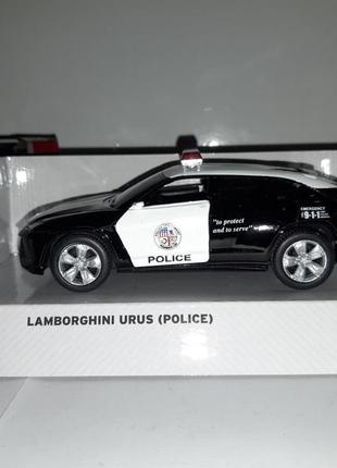 Машинка іграшкова lamborghini urus kinsmart інерційний 1:32 police