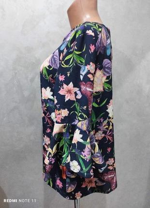 71.волновая блузка в яркий принт уникального американского бренда rick cardona.8 фото