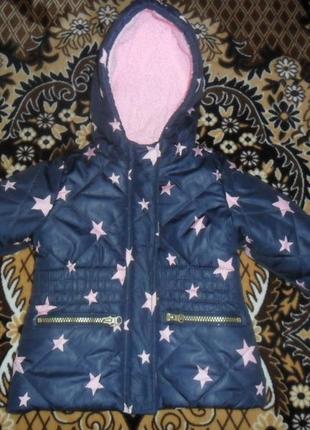 Фирменная курточка в звезды на осень-весну для модницы1 фото