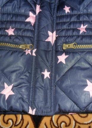 Фирменная курточка в звезды на осень-весну для модницы2 фото