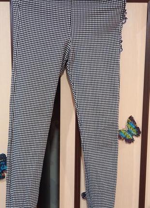 Zara 💖 💫 💖 брючки лосинки в клетку, состояние прекрасное как новые