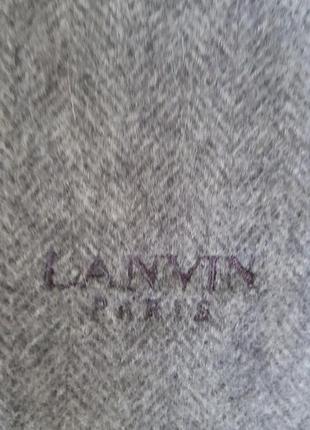 Шарф кашеміровий lanvin paris оригінал