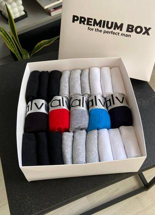 Premiun box ck boxer 5 шт + 18 пар шкарпеток3 фото