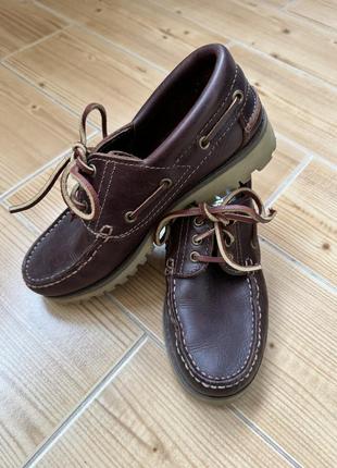 Шкіряні топсайдери3 фото