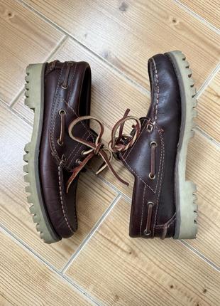 Шкіряні топсайдери4 фото