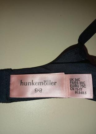 Бюстгальтер черный с пуш-ап  hunkemoller  р. 75с/34с9 фото