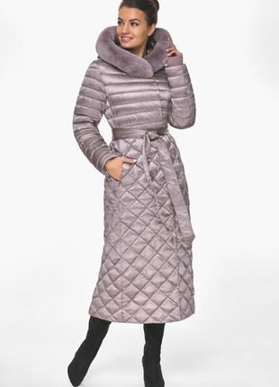 Елегантна жіноча куртка в пудровому кольорі модель 31012 50 (l)2 фото