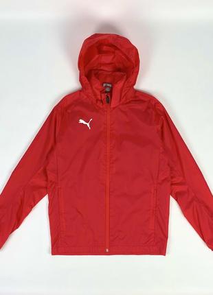 Вітровка puma liga training rain jacket 655304-03 оригінал водовідштовхувальна червона розмір s