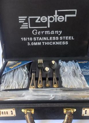 Набор столовых приборов zepter 18/10 stainless steel 3.0 mm thickness 7979