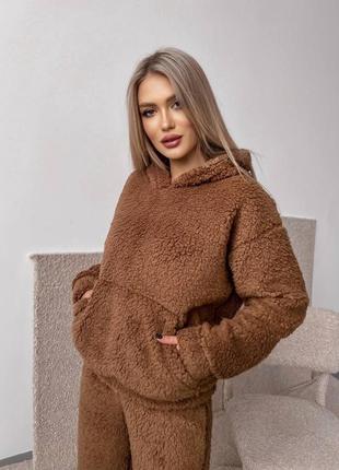 Жіночий спортивний костюм,женский спортивный костюм,костюм тедді тедди,прогулянковий костюм,костюм барашек2 фото