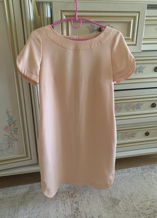 Плаття, пудрового кольору, вільного крою