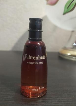 Fahrenheit christian dior, edt, 10 мл, миниатюра, edt, оригинал, vintage