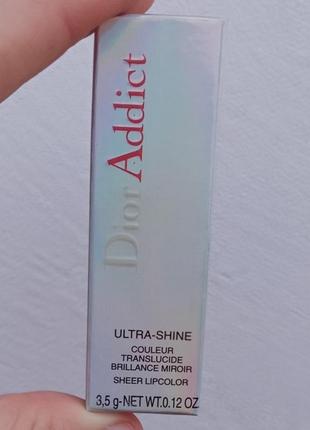 Помада dior addict 102 ultra shine 💄 губная помада!!