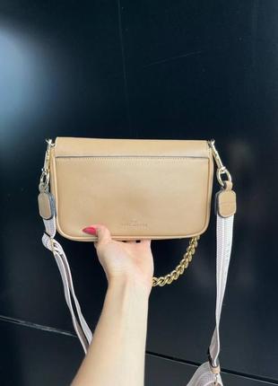 Женская сумка marc jacobs shoulder bag beige люкс качество3 фото