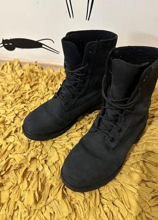 Черевики чоботи ботинки на шнурівці timberland waterproof зимові теплі6 фото